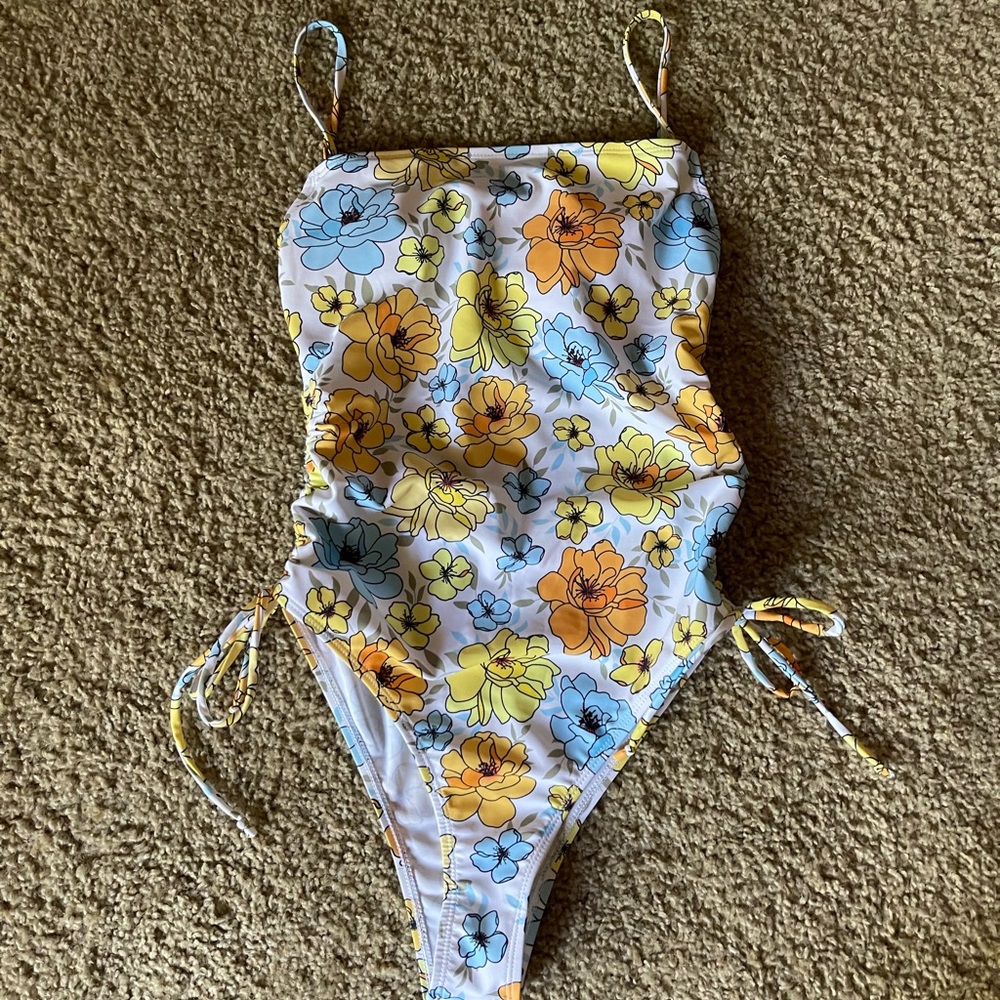 One Piece Swimsuit with Tie Back